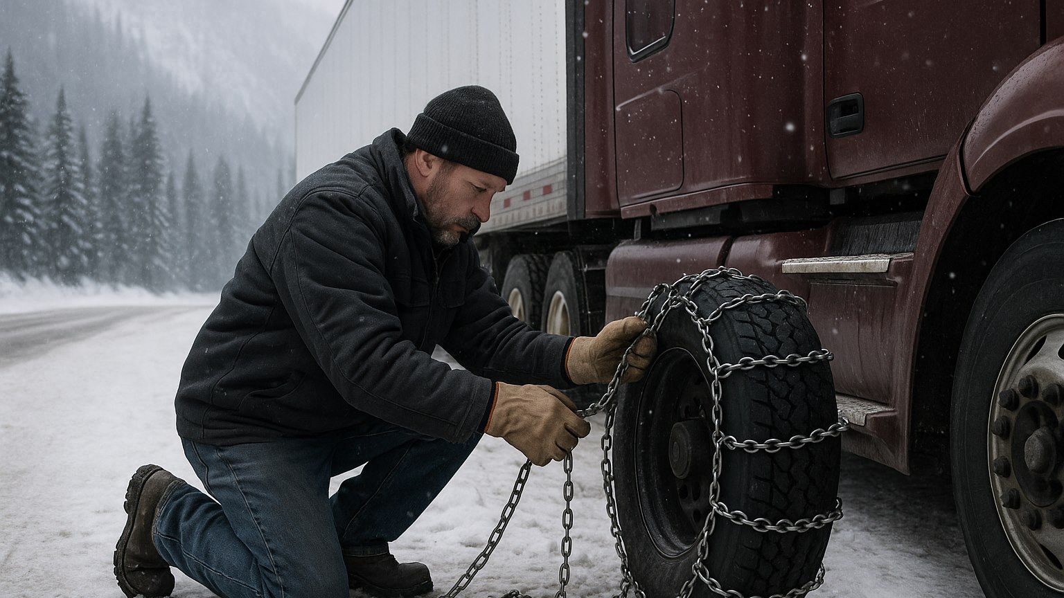 How to Chain Up a Semi Truck: A Driver’s Winter Guide